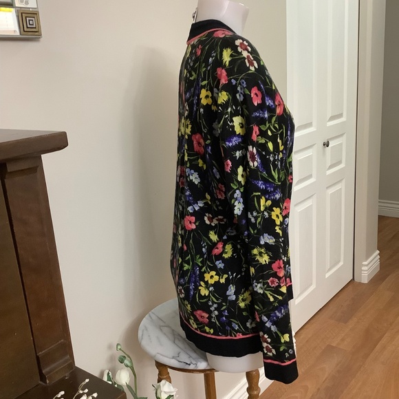 ESCADA Wool 75% Silk 25% Fine Knit Top Sz Large - Picture 4 of 12